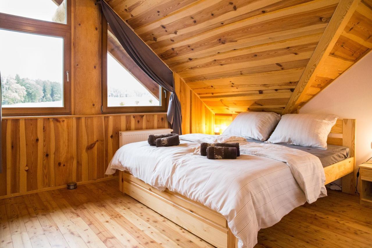 Luxusni Srub Az 24 Luzek - Sruby-Lipno Villa Frymburk Bagian luar foto